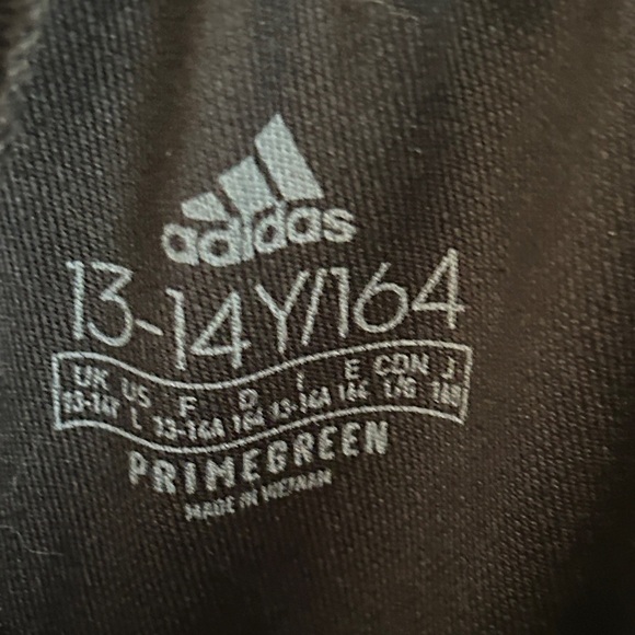 Adidas Kids Black Joggers with White Stripes - Picture 10 of 10